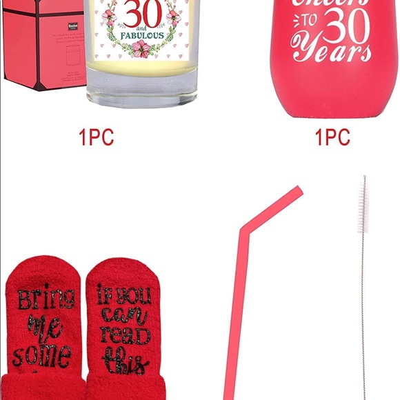 NWT 30th Birthday Wine Tumbler Birthday Gift set - Picture 5 of 7